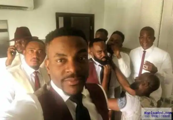 First photos of Noble Igwe & his groomsmen, MI, Adebola Williams, Ebuka Obi-Uchendu